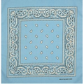 Sky Blue Fashion Bandana with Custom Imprint
